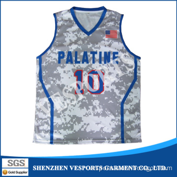 Latest Sublimation School Basketball Jersey